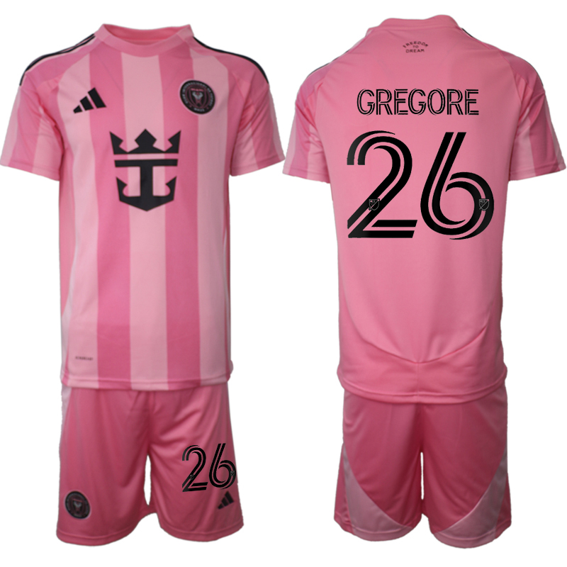 Men 2025-2026 Club Inter Milan CF home Pink #26 Soccer Jersey->inter milan jersey->Soccer Club Jersey
